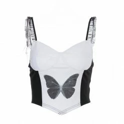 Yoursblack Vintage Butterfly Top Camisole/Halter Top/Corset