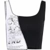 Yoursblack U Neck Chained Belly Vest Top