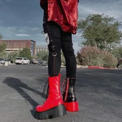 Yoursblack New In Jun Low-Waist Skinny Trousers