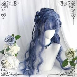 Yoursblack "Blue Galaxy" Long Curly Wig NEWS 8 Yoursblack