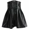 Yoursblack High Waist PU Skirt