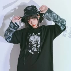 Yoursblack "Eyeball Rose" Fisherman Hat