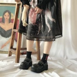 Yoursblack Bullet Mary Jane Shoes