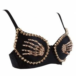 Yoursblack Skull Hand Studded Bra NEWS