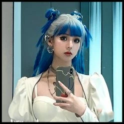 Yoursblack Blue Fire Heart Wig 9 Yoursblack Blue Fire Heart Wig