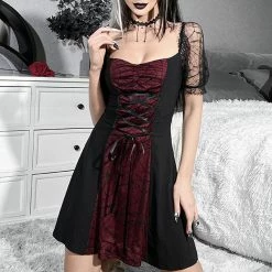 Yoursblack Lace Square Neck Dress New In Jun