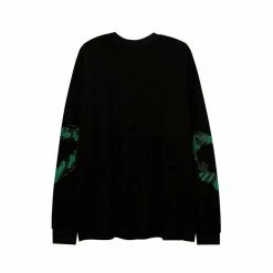 Yoursblack Dark Green Heart Sweatshirt New In Jun