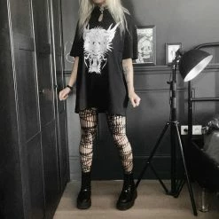 Yoursblack Dragon Head Print T-shirt