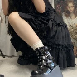 Yoursblack Punk Martin Boots