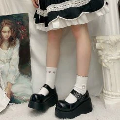 Yoursblack Black Doll Mary Jane Shoes