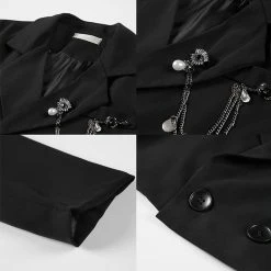 Yoursblack Belt & Chain Jacket TOPS 11 Yoursblack Belt & Chain Jacket TOPS