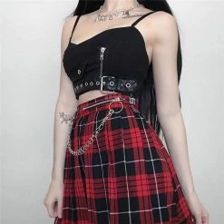 Yoursblack Paneled Suspender Crop Top New In Jun