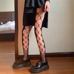 Yoursblack Cross Straps Stockings New In Jun