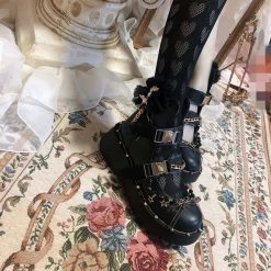 Yoursblack Lolita Cross Mary Janes NEWS