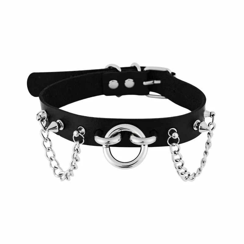 Yoursblack Accessory Ring Chain Choker YB101 2 Yoursblack Accessory Ring Chain Choker YB101