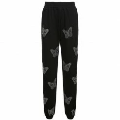 Yoursblack Butterfly Zipper Hoodies & Sweatpants Set