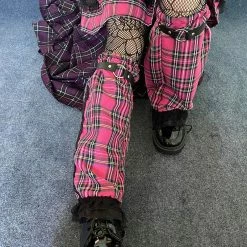 Yoursblack Plaid Leg Warmer