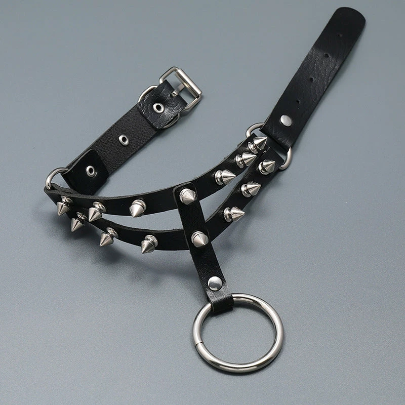 Yoursblack Gothic Rivets Spiked Choker 3 Yoursblack Gothic Rivets Spiked Choker