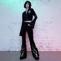 Yoursblack High-Waisted Loose Flared Pants New In May