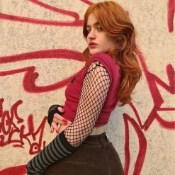 Yoursblack Goth Short-Sleeve Crop T-Shirt