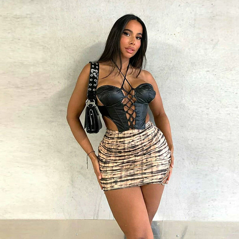 Yoursblack New In May Hollow Tie Halter Neck PU Vest 9 Yoursblack New In May Hollow Tie Halter Neck PU Vest