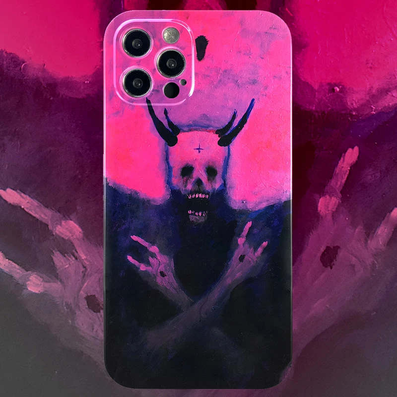 Yoursblack Satanic Gothic Phone Case For IPhone 8-13 Pro 1 Yoursblack Satanic Gothic Phone Case For IPhone 8-13 Pro