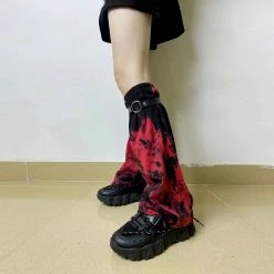 Yoursblack NEWS Bloody Punk Leg Warmer