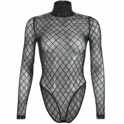 Yoursblack Perspective Grid Bottoming Shirt
