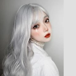 Yoursblack Silver Fluffy Long Curly Wig NEWS