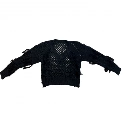 Yoursblack Hollow Tassel Sweater
