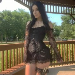 Yoursblack TOPS Off Shoulder Lace Corset Top