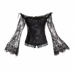 Yoursblack TOPS Off Shoulder Lace Corset Top