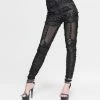 Yoursblack Gothic Skeleton Ripped Knitted Leggings NEWS