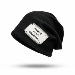 Yoursblack NEWS Patch Letter Beanie Hat
