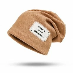 Yoursblack NEWS Patch Letter Beanie Hat