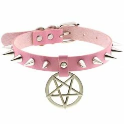 Yoursblack Pentagram Spike Choker Chokers
