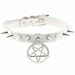 Yoursblack Pentagram Spike Choker Chokers