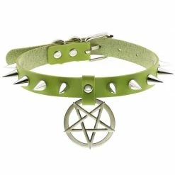 Yoursblack Pentagram Spike Choker Chokers