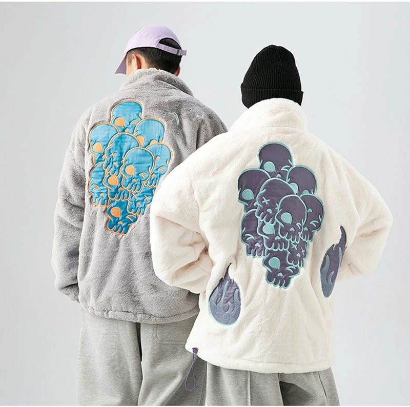 Yoursblack NEWS Plush Skull Coat 2 Yoursblack NEWS Plush Skull Coat