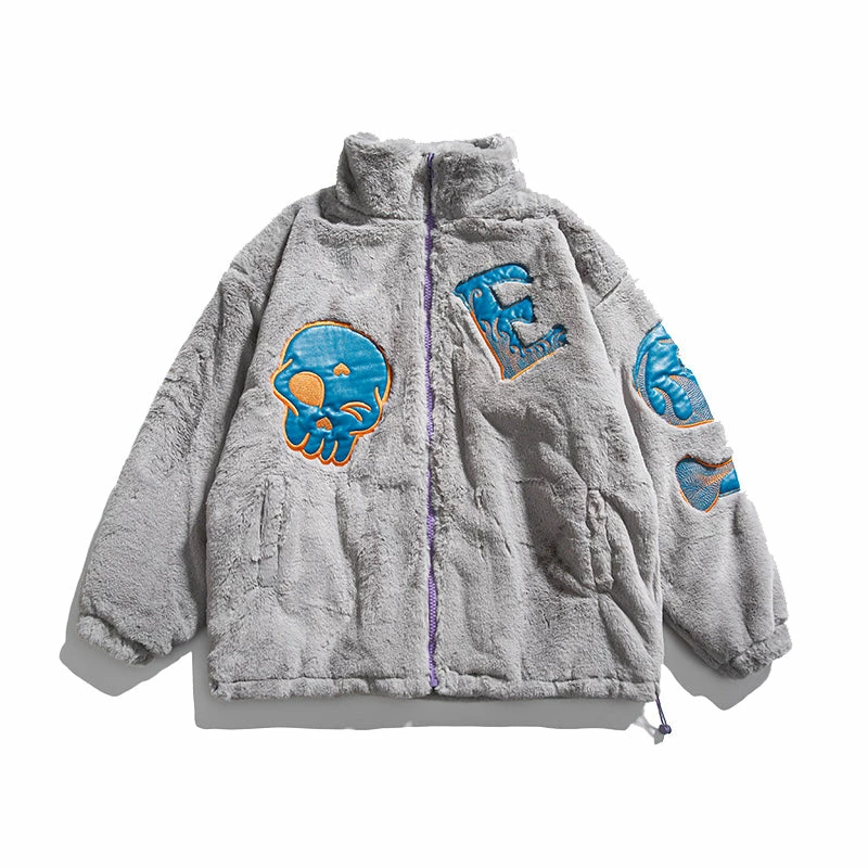 Yoursblack NEWS Plush Skull Coat 4 Yoursblack NEWS Plush Skull Coat