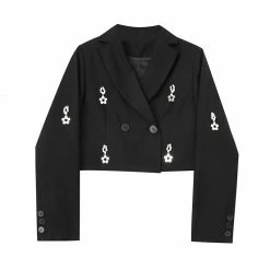 Yoursblack Floral Short Blazer NEWS