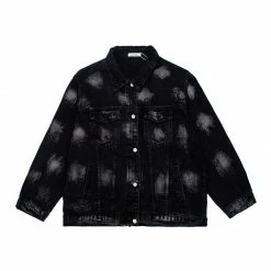 Yoursblack NEWS Dark Tie-dye Denim Jacket