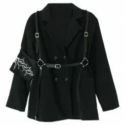 Yoursblack Dark Armband Strap Blazer TOPS