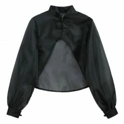 Yoursblack Asian Style Mesh Blouse