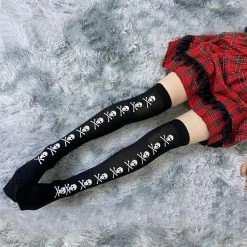 Yoursblack New In Jun Skull Stockings
