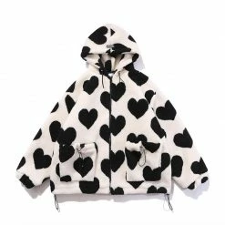 Yoursblack NEWS Vintage Heart Lamb Coat
