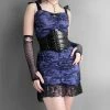 Yoursblack Fold Lace Dress