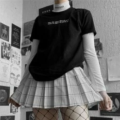 Yoursblack BOTTOMS High Waist Plaid Skirt 20 Yoursblack BOTTOMS High Waist Plaid Skirt