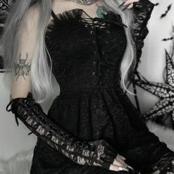 Yoursblack Blakc Rose Dress