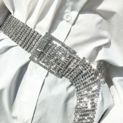 Yoursblack Sparkling Rhinestone Belt
